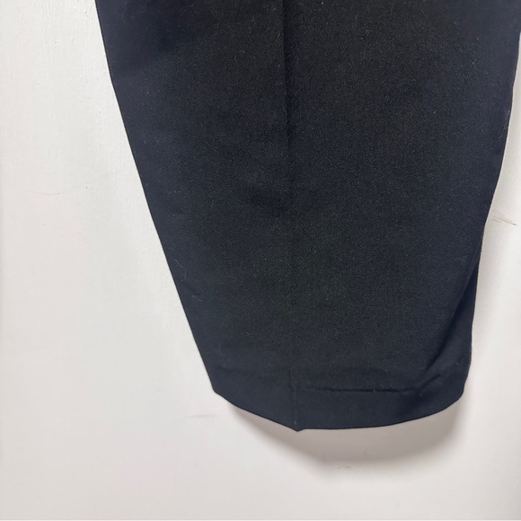 George Men's Black Classic Pants Flat Front Trousers Size 36 x 30 Stretch Work - Picture 9 of 9